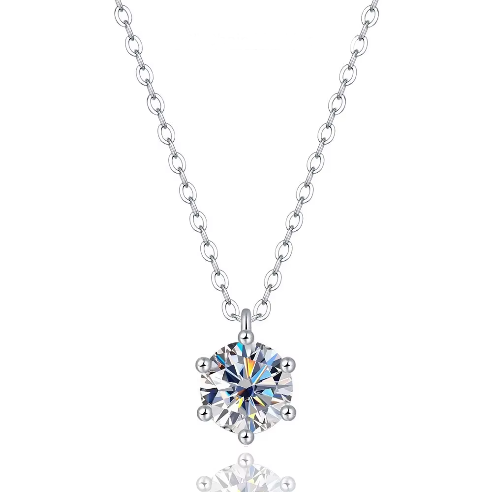 Moissanite Pendant Necklace