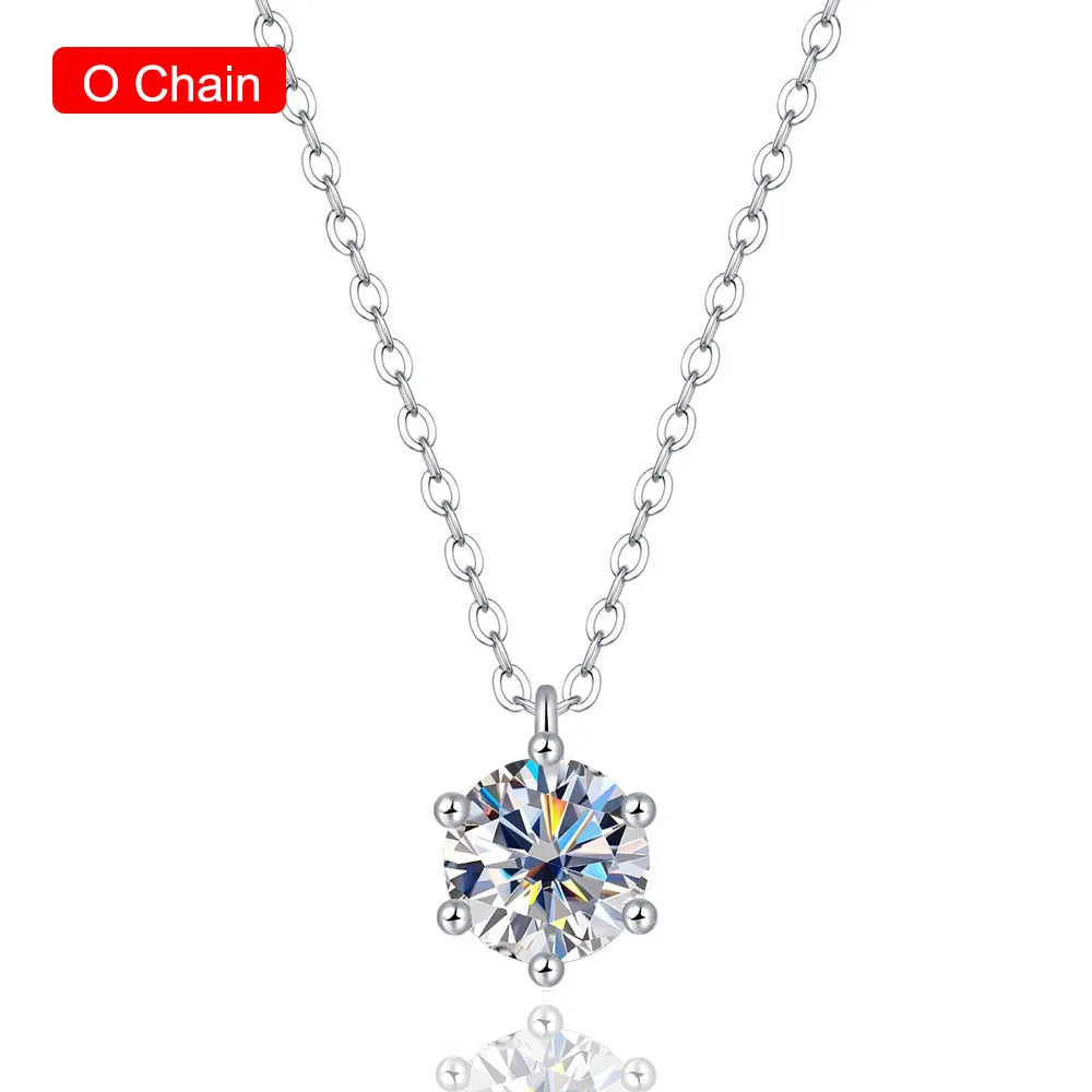 Moissanite Pendant Necklace