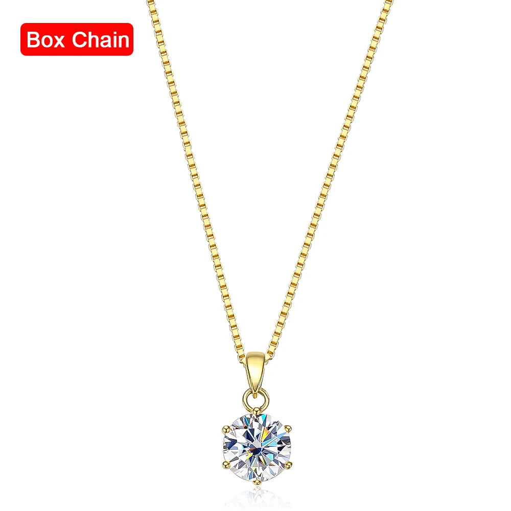 Moissanite Pendant Necklace