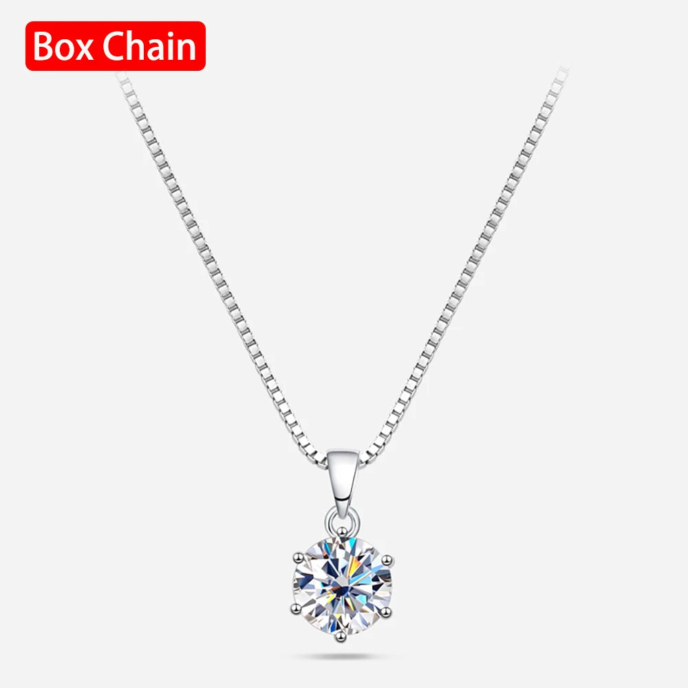 Moissanite Pendant Necklace