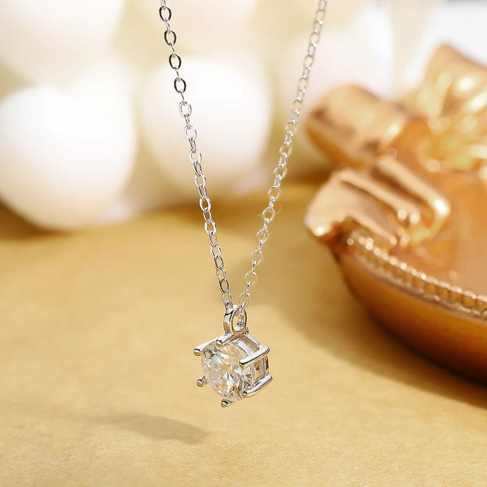 Moissanite Pendant Necklace