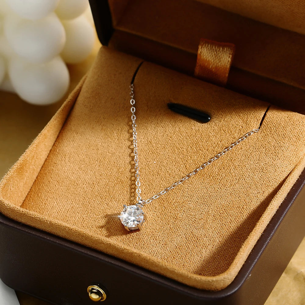 Moissanite Pendant Necklace