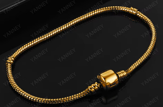 Silver & Gold  SnakeBracelet