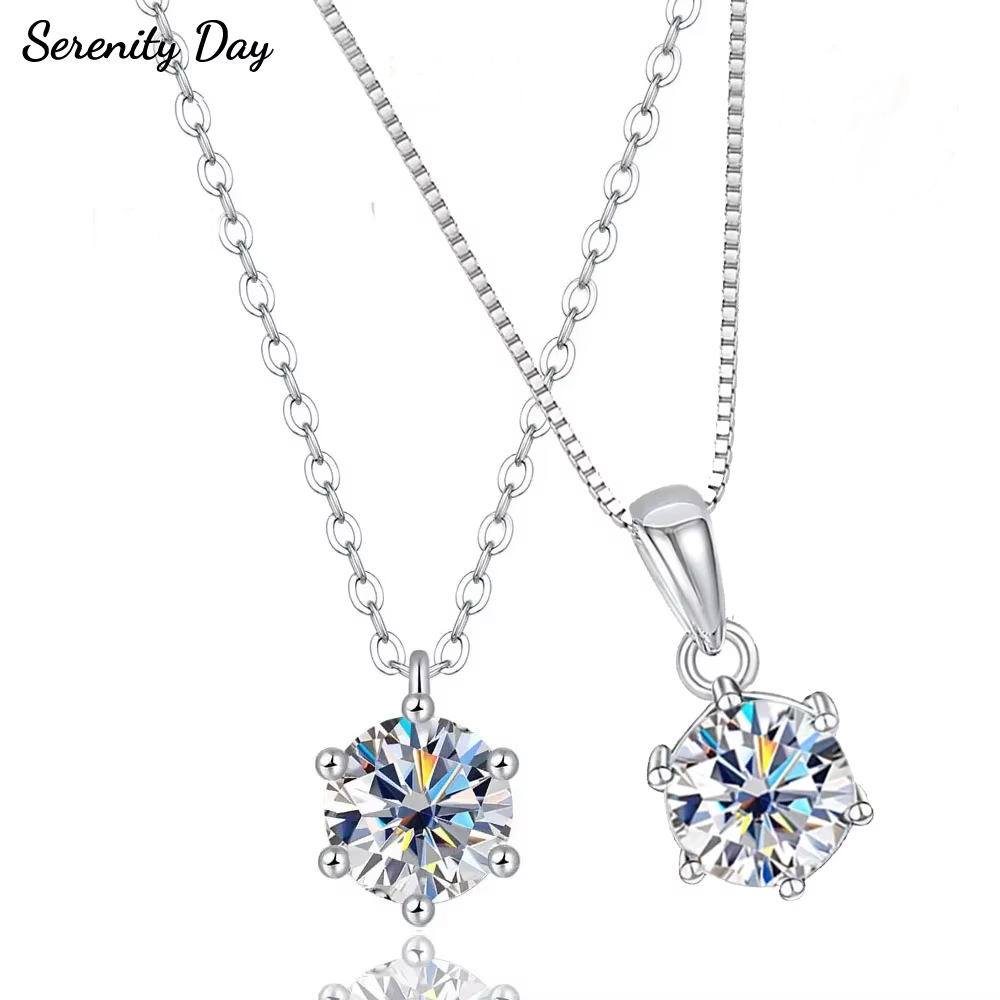 Moissanite Pendant Necklace